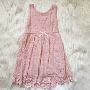 Pink girls summer dress